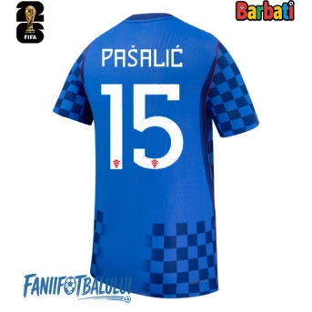 Croația Mario Pasalic #15 Tricou Fotbal Replică Mondial 2026 Barbati Deplasare
